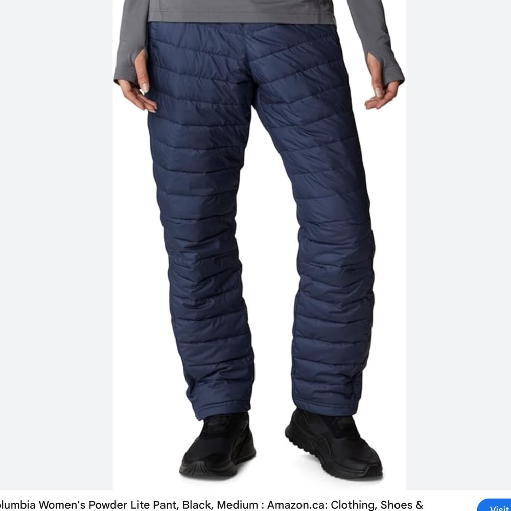 Columbia Women's Navy Insulated Pants - Picture 4 of 12